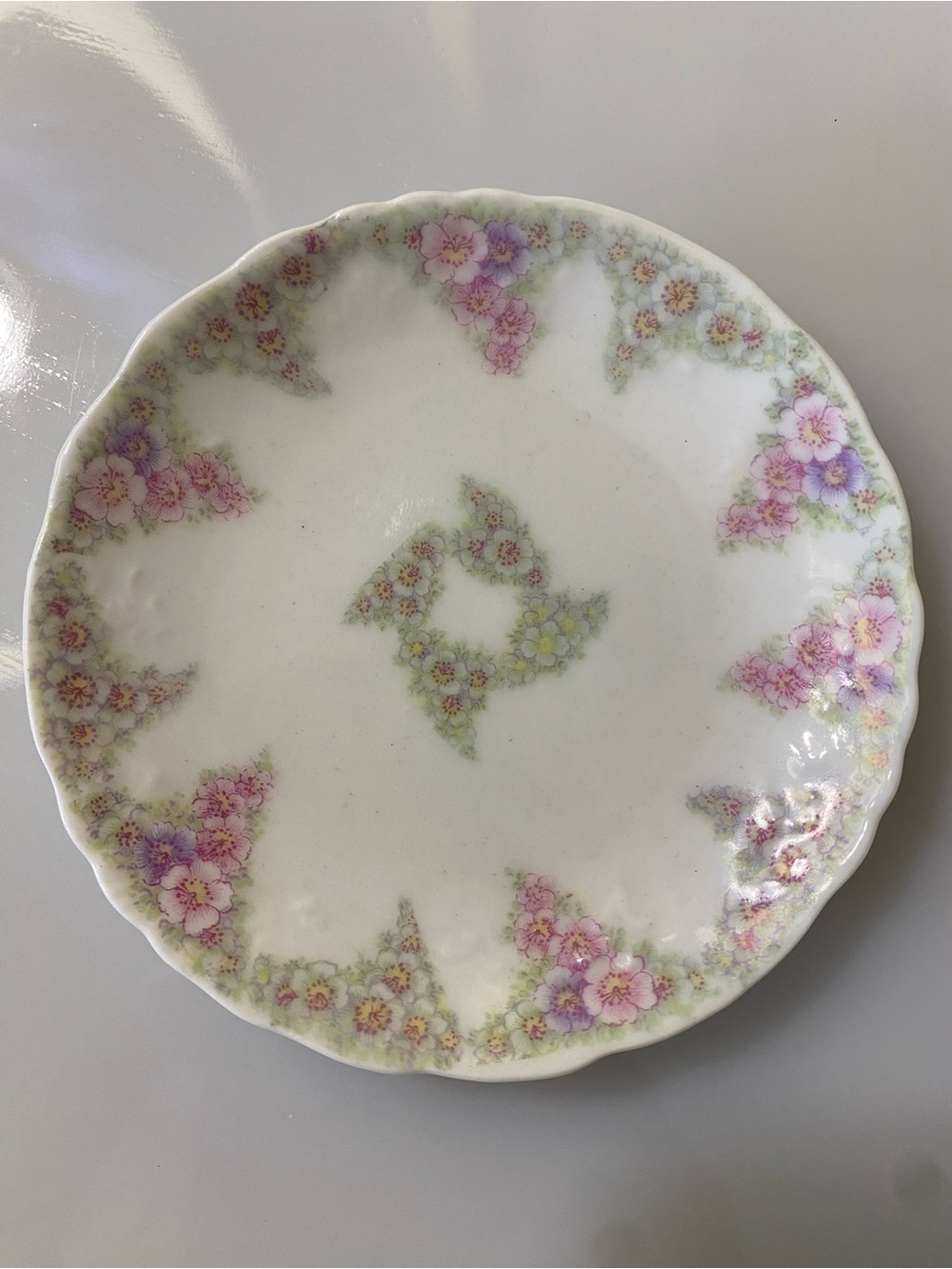 Limoges Fine Porcelain Butter Pat